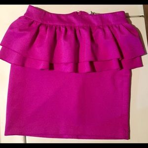 Charlotte Russe Double Peplum Skirt
